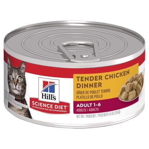 Hill's Science Diet Adult Tender Dinners Chicken Canned Cat Food 156g - Woonona Petfood & Produce