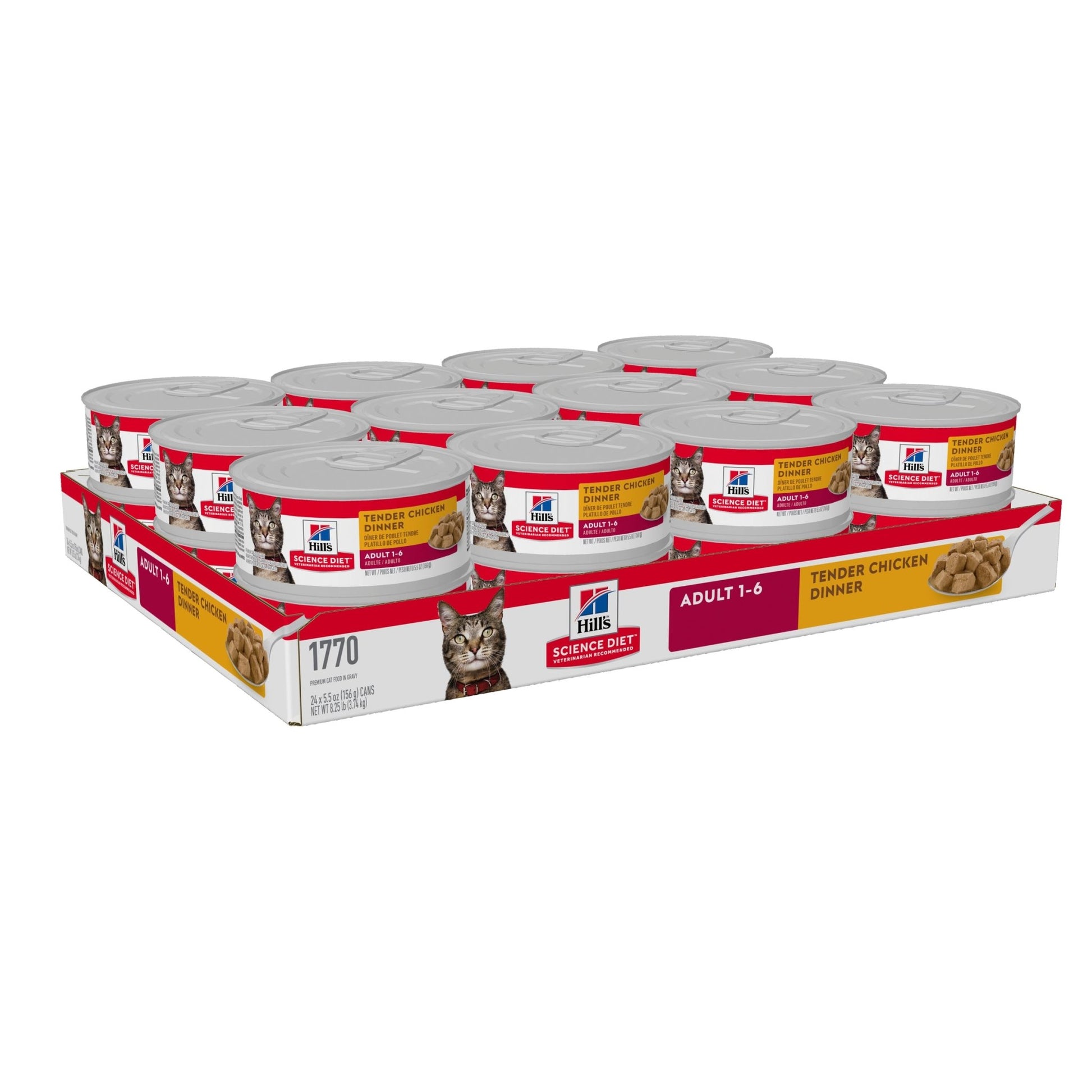 Hill's Science Diet Adult Tender Dinners Chicken Canned Cat Food 24x156g - Woonona Petfood & Produce