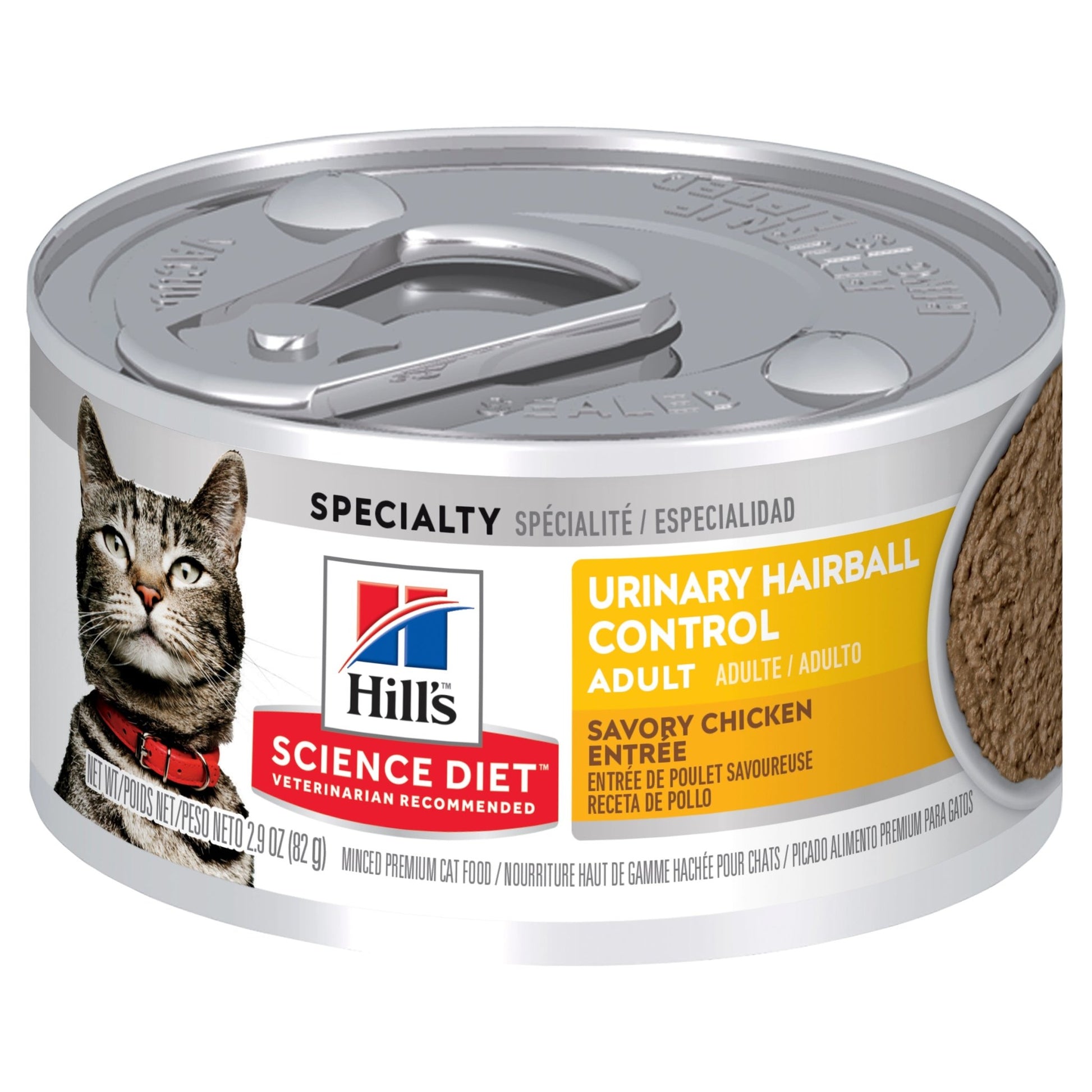 Hill's Science Diet Adult Urinary Hairball Control Canned Cat Food 24x82g - Woonona Petfood & Produce