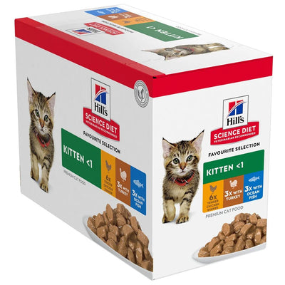 Hill's Science Diet Kitten Wet Food Variety Pack 12x85g - Woonona Petfood & Produce
