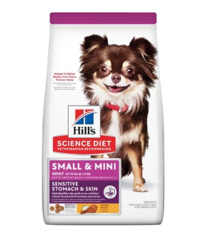Hill's Science Diet Sensitive Skin and Stomach Adult Small And Mini Dry Dog Food 6.8kg - Woonona Petfood & Produce