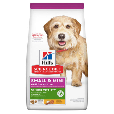 Hill's Science Diet Youthful Vitality Small & Mini Senior Adult 7+ Dry Dog Food 1.58kg - Woonona Petfood & Produce