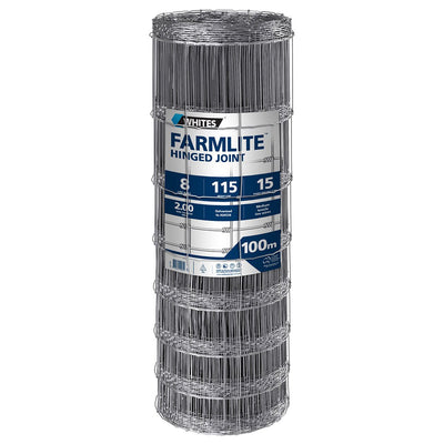 Hinge Joint Farmlite 8/115/15 100m Whites - Woonona Petfood & Produce