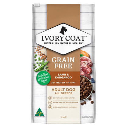 Ivory Coat Grain Free Dry Dog Food Lamb & Kangaroo - Woonona Petfood & Produce