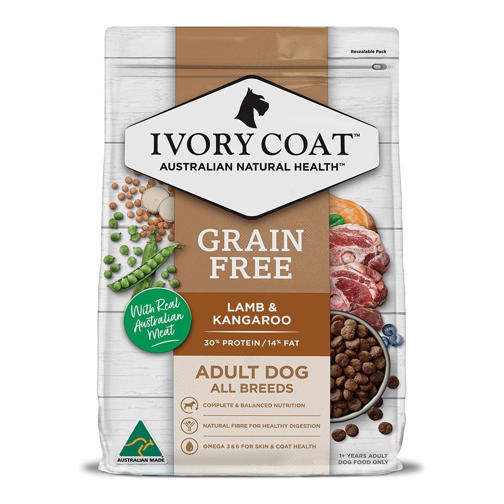 Ivory Coat Grain Free Dry Dog Food Lamb & Kangaroo - Woonona Petfood & Produce