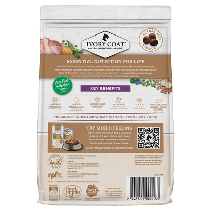 Ivory Coat Grain Free Dry Dog Food Mature Turkey - Woonona Petfood & Produce