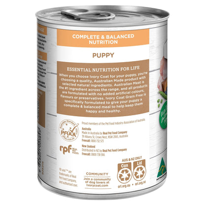 Ivory Coat Grain Free Wet Puppy Food Chicken Stew 12x400g - Woonona Petfood & Produce