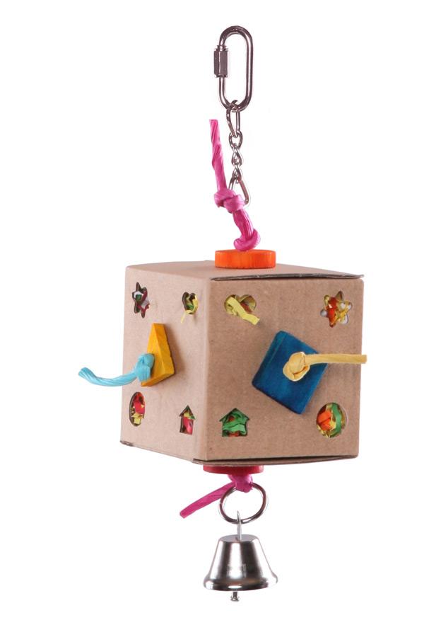 Kazoo Bird Toy Cardboard Activity Bow With Bell - Woonona Petfood & Produce