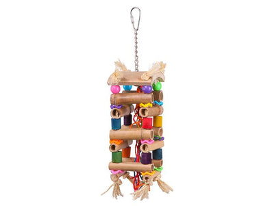 Kazoo Bird Toy Tower With Sisal & Beads Large - Woonona Petfood & Produce