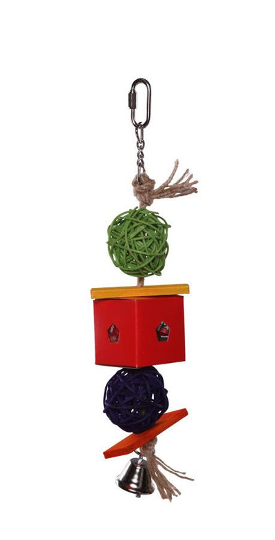 Kazoo Bird Toy Twin Ball & Cardboard Foraging Toy Small - Woonona Petfood & Produce