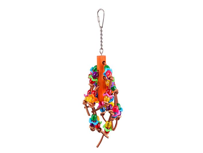 Kazoo Bird Toy With Beads Assorted Medium - Woonona Petfood & Produce