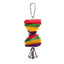 Kazoo Bird Toy With Rectangle Chips & Bell Small - Woonona Petfood & Produce