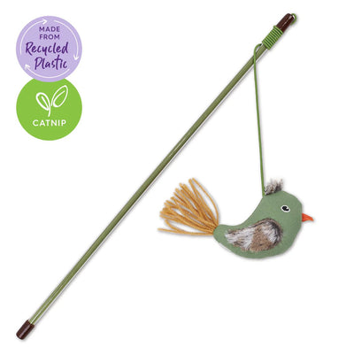 Kazoo Cat Toy Fantail Bird Wand - Woonona Petfood & Produce