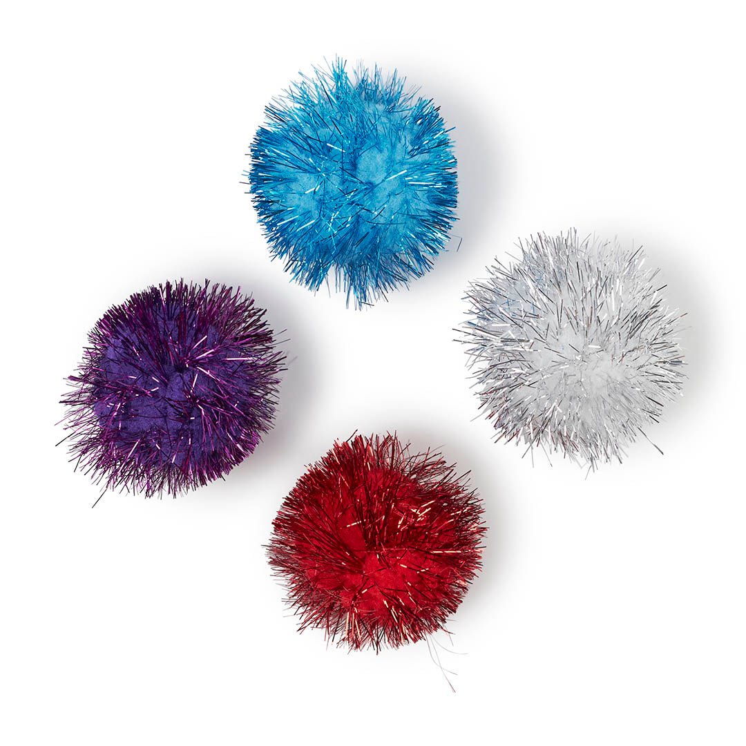 Kazoo Cat Toy Kitty Pom Pom Ball - Woonona Petfood & Produce