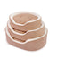 Kazoo Dog Bed Manhattan Bed Coffee & White - Woonona Petfood & Produce