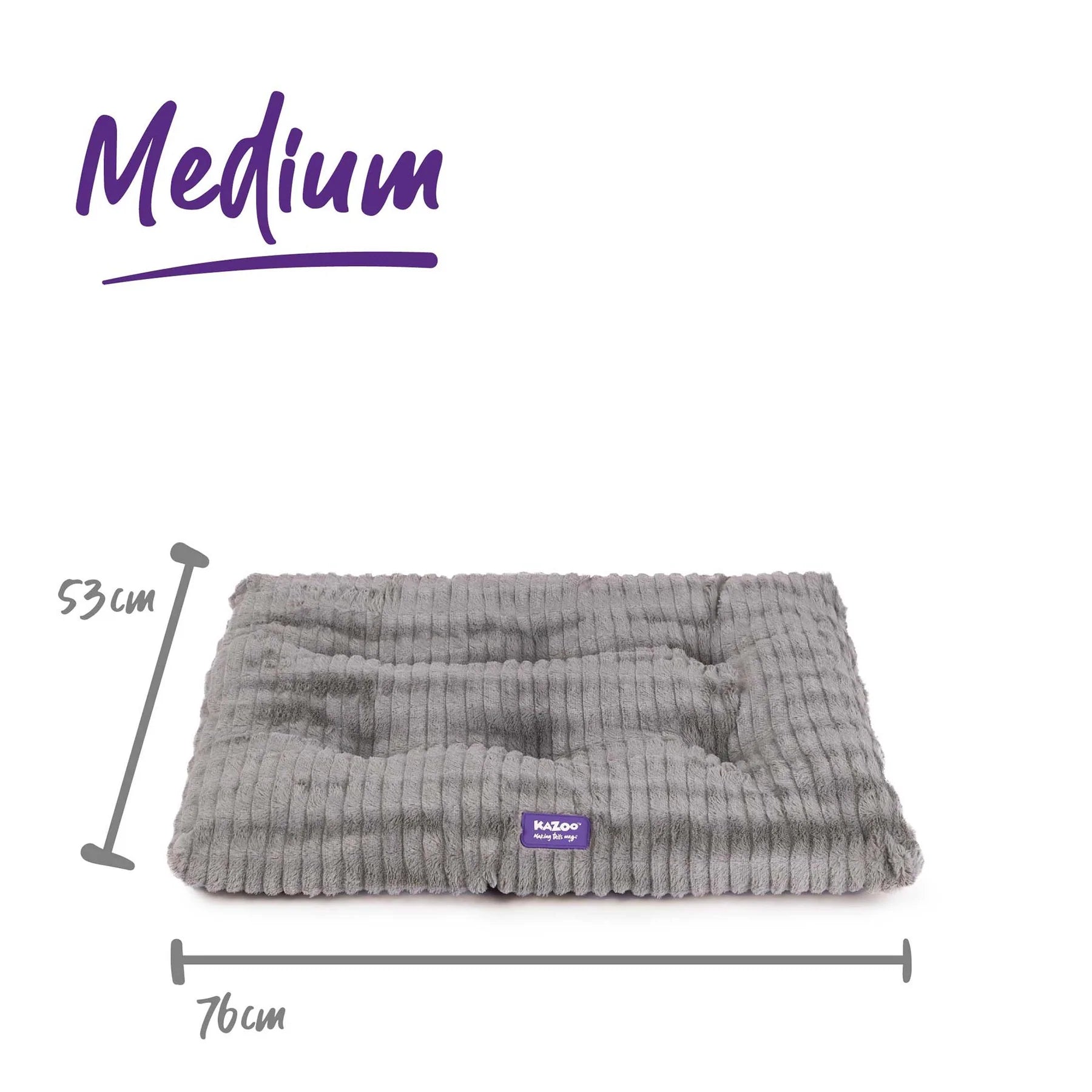 Kazoo Dog Bed Storm Pillow Cool Grey - Woonona Petfood & Produce