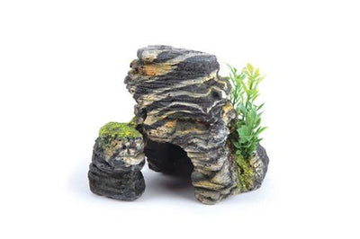 Kazoo Granite Rock With Plant Mini 90mm - Woonona Petfood & Produce