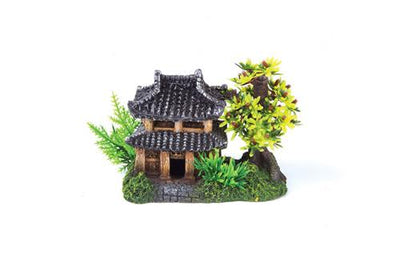 Kazoo Jungle Hut With Plants Medium - Woonona Petfood & Produce