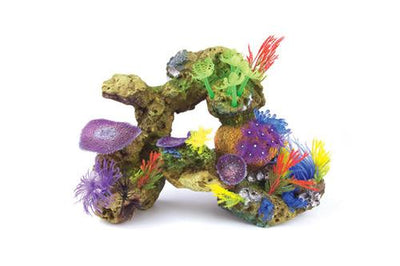 Kazoo Soft Coral With Rock & Plants XLarge 315mm - Woonona Petfood & Produce