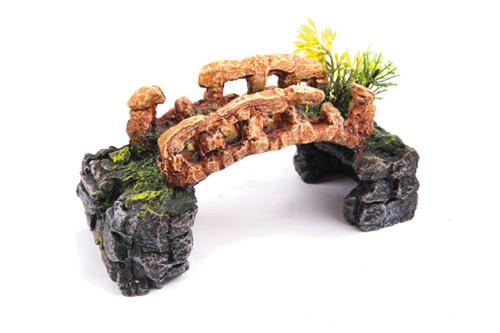 Kazoo Stone Bridge With Plants Small - Woonona Petfood & Produce