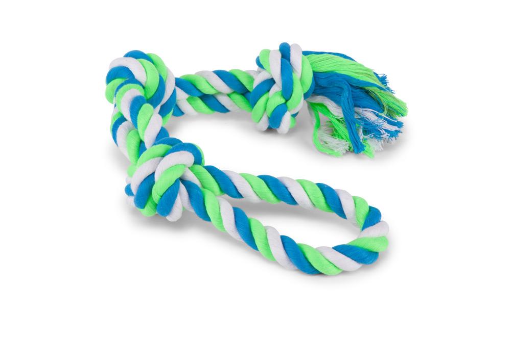 Kazoo Twisted Rope 3 Knot Tug XLarge - Woonona Petfood & Produce