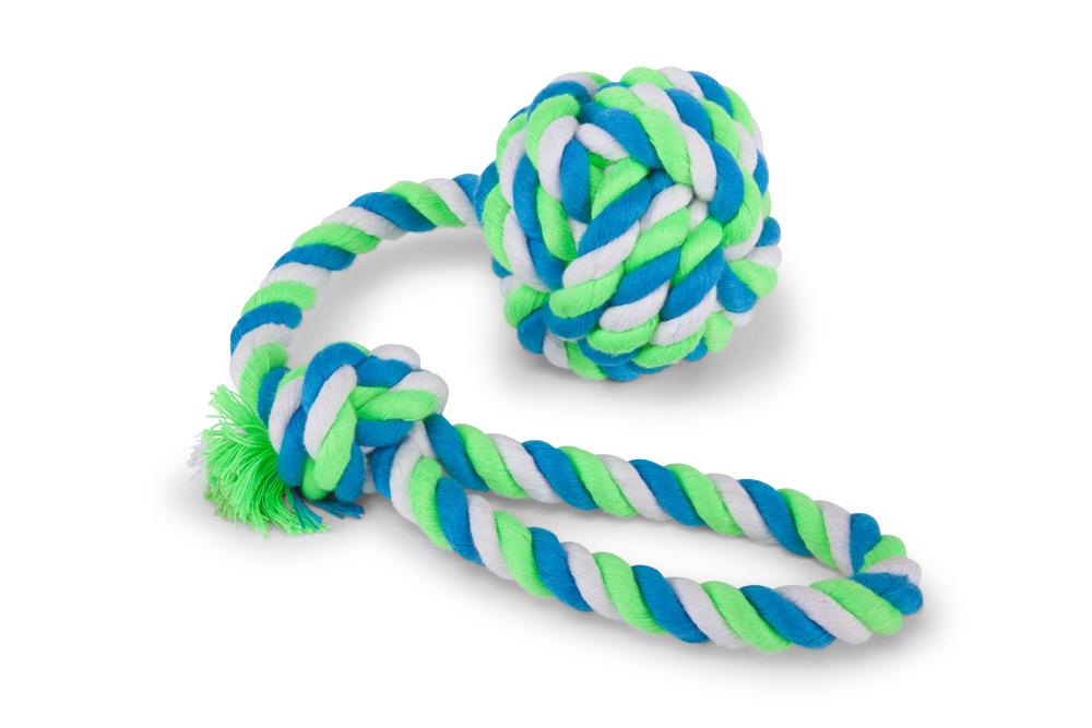 Kazoo Twisted Rope Sling Knot Ball - Woonona Petfood & Produce