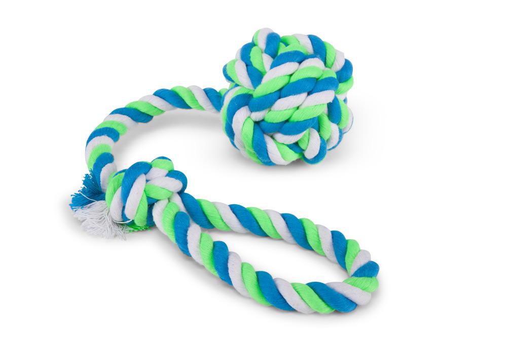 Kazoo Twisted Rope Sling Knot Ball - Woonona Petfood & Produce