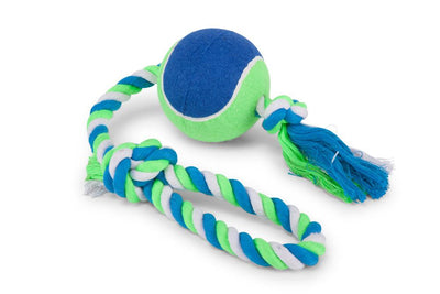 Kazoo Twisted Rope Sling Tennis Ball - Woonona Petfood & Produce