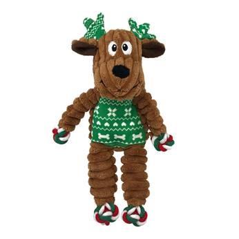 KONG Holiday Floppy Knots Reindeer Small-Medium - Woonona Petfood & Produce