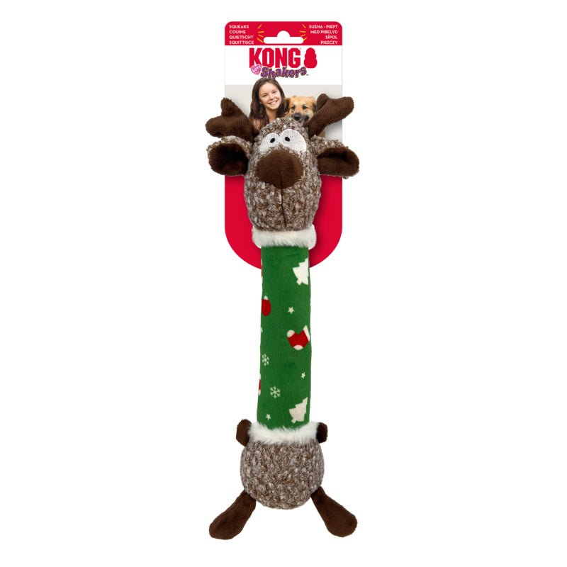 KONG Holiday Shakers Luvs Reindeer Medium - Woonona Petfood & Produce