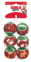 KONG Holiday Squeakair Balls 6 Pack - Woonona Petfood & Produce