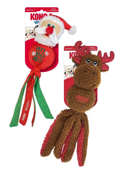 KONG Holiday Wubba Santa Reindeer Large - Woonona Petfood & Produce