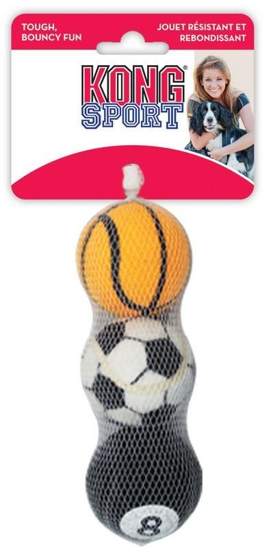 Kong Sports Ball Assorted 3 Pack Medium - Woonona Petfood & Produce