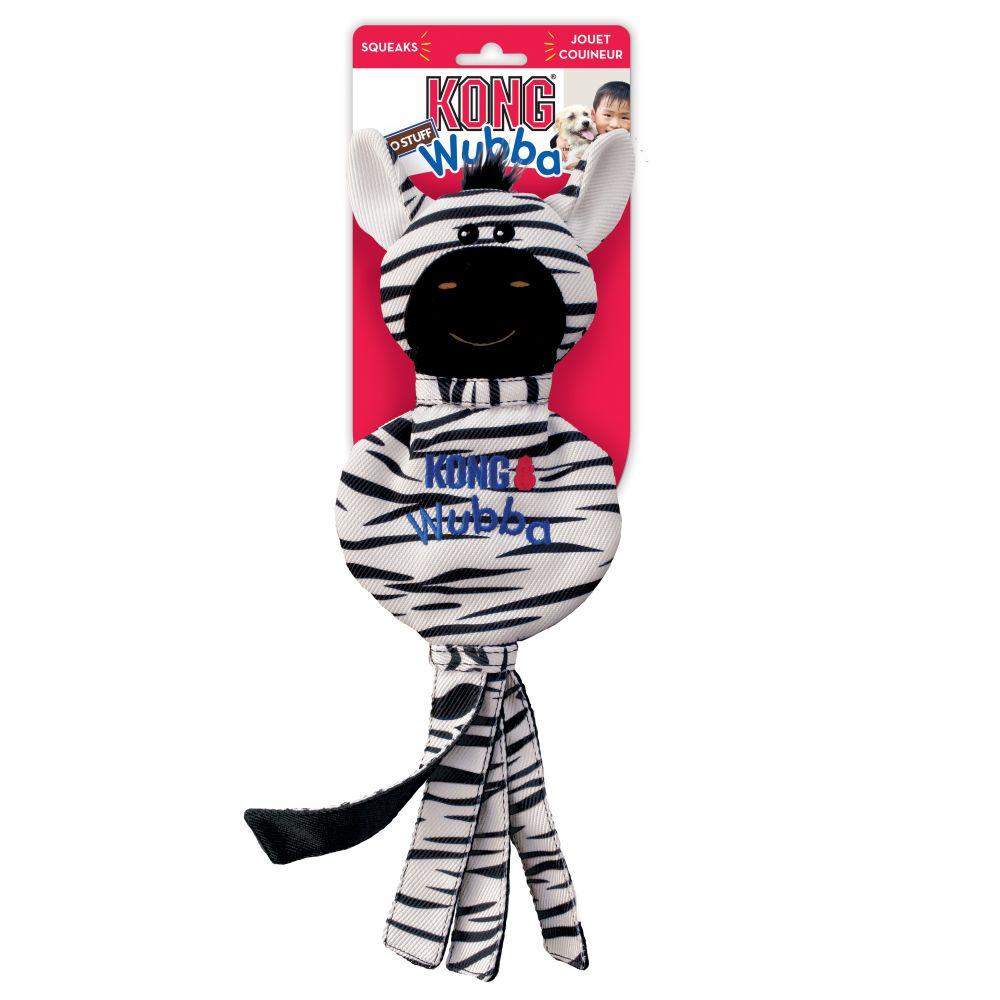 Kong Wubba Nostuff Zebra Large - Woonona Petfood & Produce