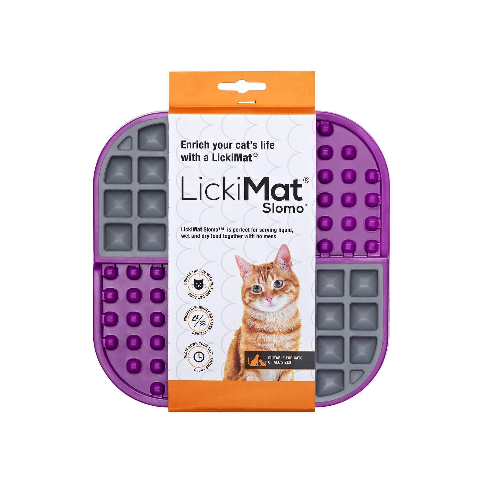 LickiMat Cat Slomo Wet & Dry Double - Woonona Petfood & Produce