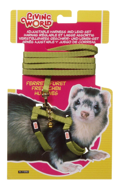 Living World Ferret Harness/Lead Set Green - Woonona Petfood & Produce