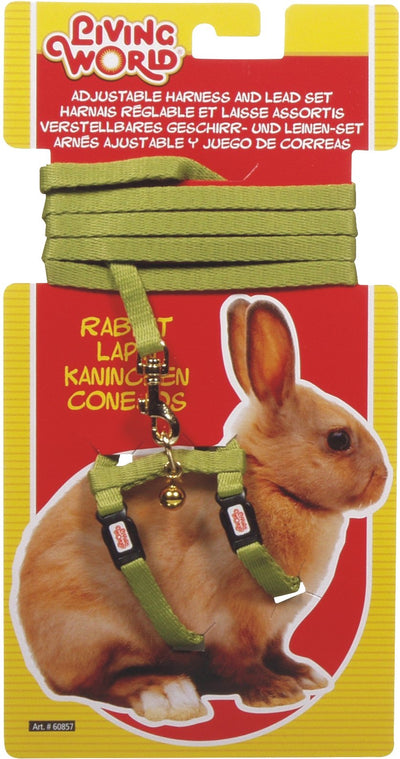 Living World Rabbit Harness & Lead Set Green - Woonona Petfood & Produce