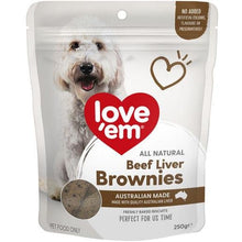 Love Em Beef Liver Brownie 250g - Woonona Petfood & Produce
