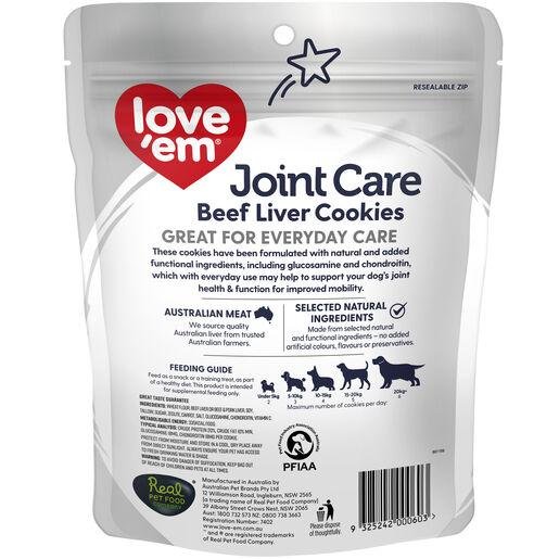 Love Em Joint Care Beef Liver Cookie 250g - Woonona Petfood & Produce