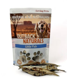Loving Pets Dog Treats Whole Little Fish 80g - Woonona Petfood & Produce