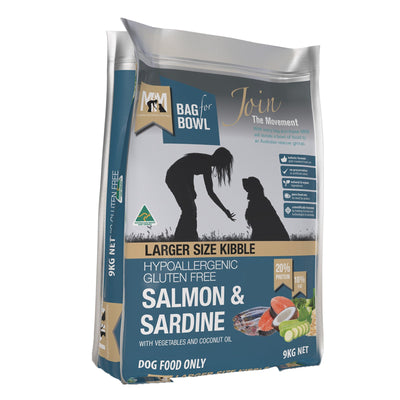 Meals For Mutts Dry Dog Food Large Breed Salmon & Sardine 9kg - Woonona Petfood & Produce