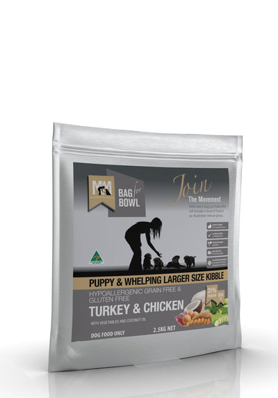 Meals For Mutts Grain Free Puppy Large Turkey & Chicken 2.5kg - Woonona Petfood & Produce