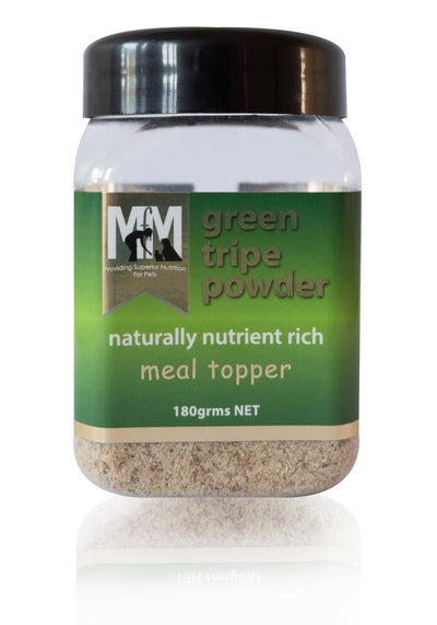 Meals For Mutts Green Tripe Powder for Dogs Cold Dried 180g - Woonona Petfood & Produce