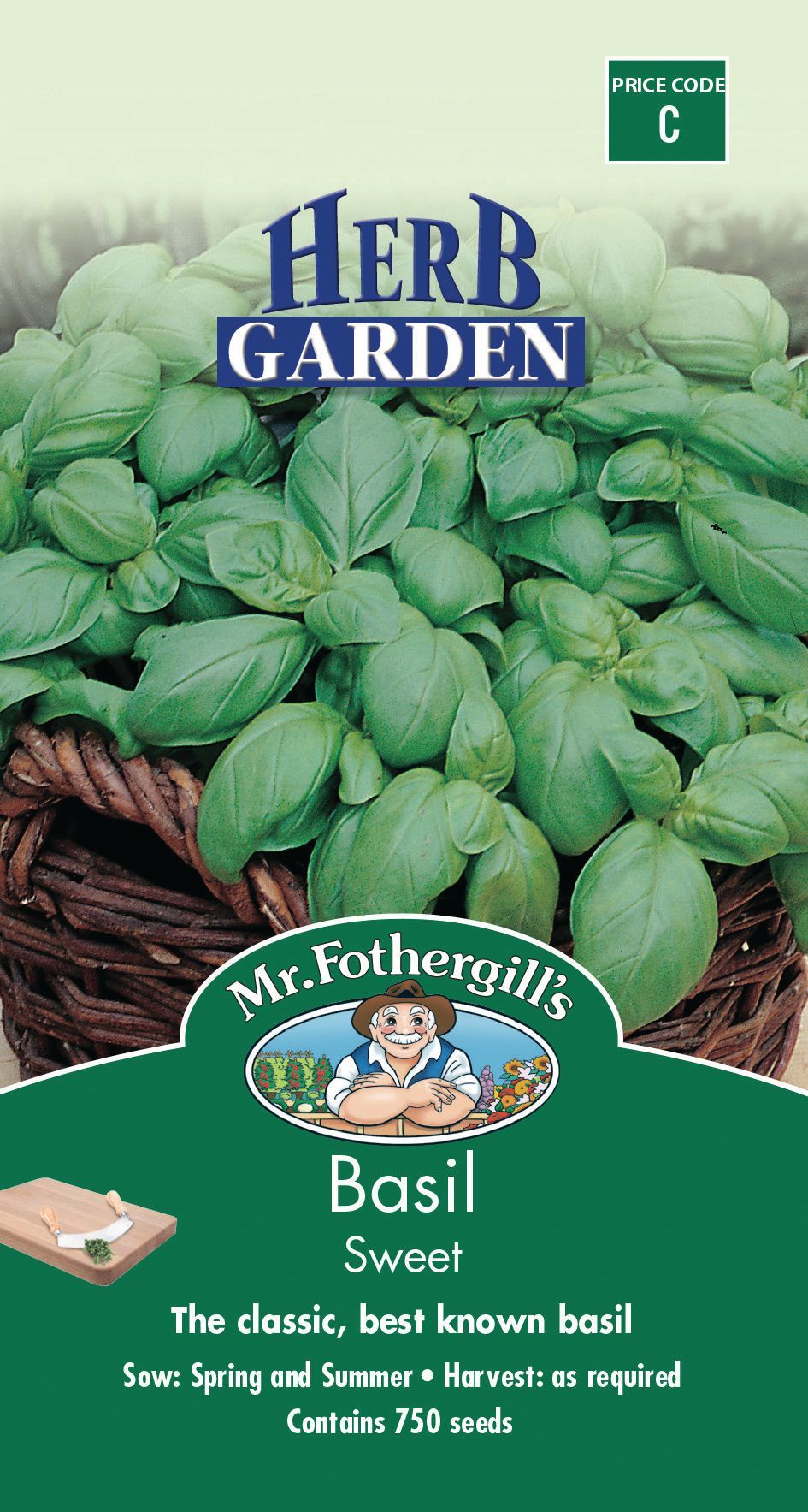 Mr Fothergills Basil Sweet - Woonona Petfood & Produce