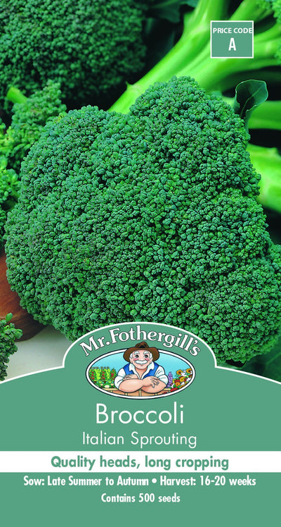 Mr Fothergills Broccoli Iatalian Sprouting Seed Tape - Woonona Petfood & Produce