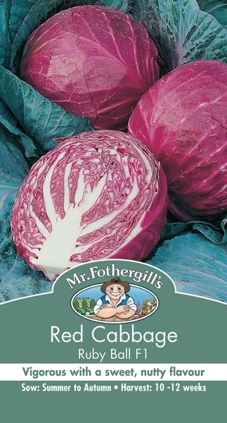 Mr Fothergills Cabbage Rd Ruby Ball F1 - Woonona Petfood & Produce