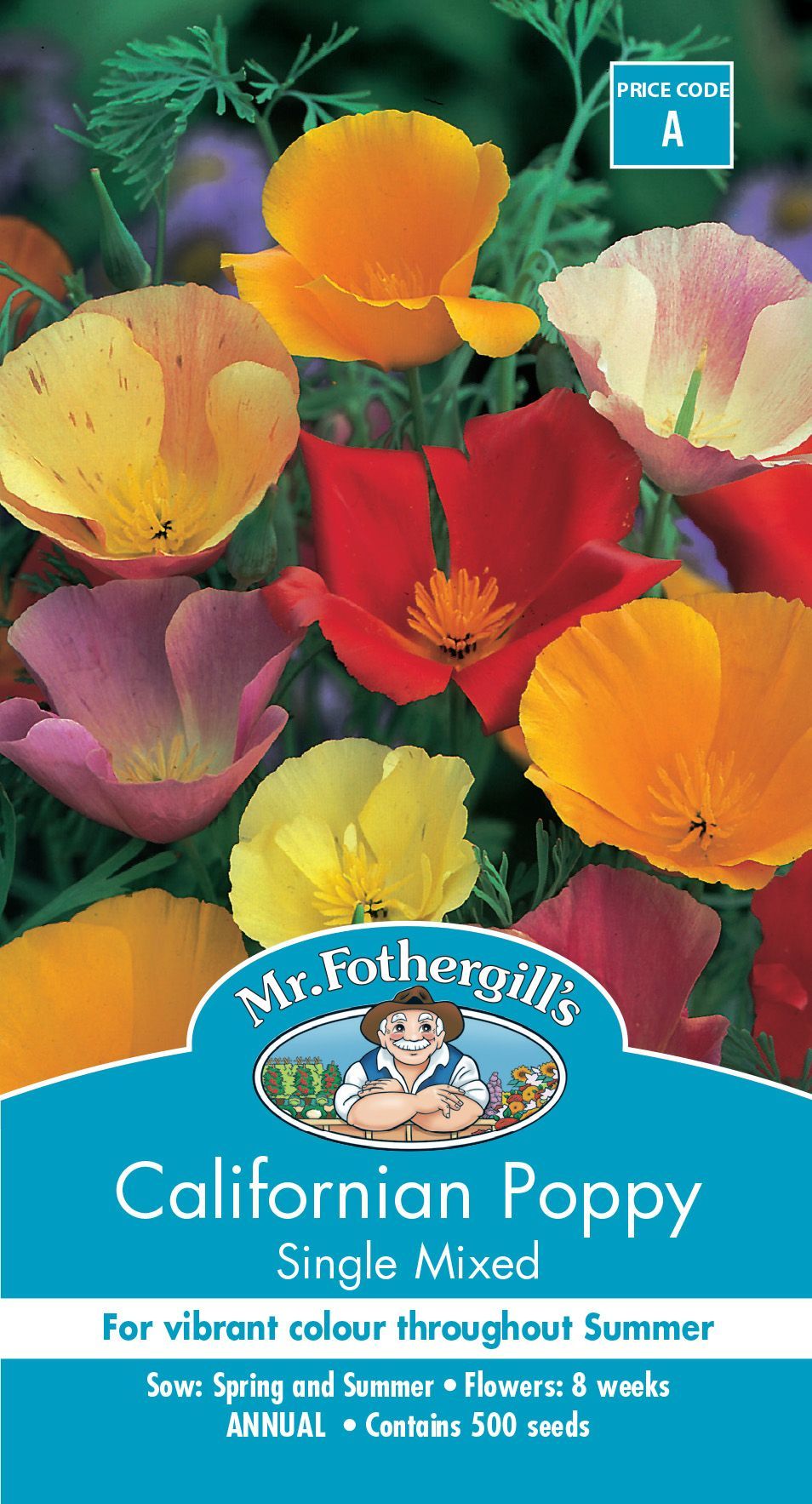 Mr Fothergills Californian Poppy Single Mix - Woonona Petfood & Produce