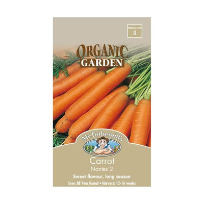 Mr Fothergills Carrot Early Nantes Organic - Woonona Petfood & Produce