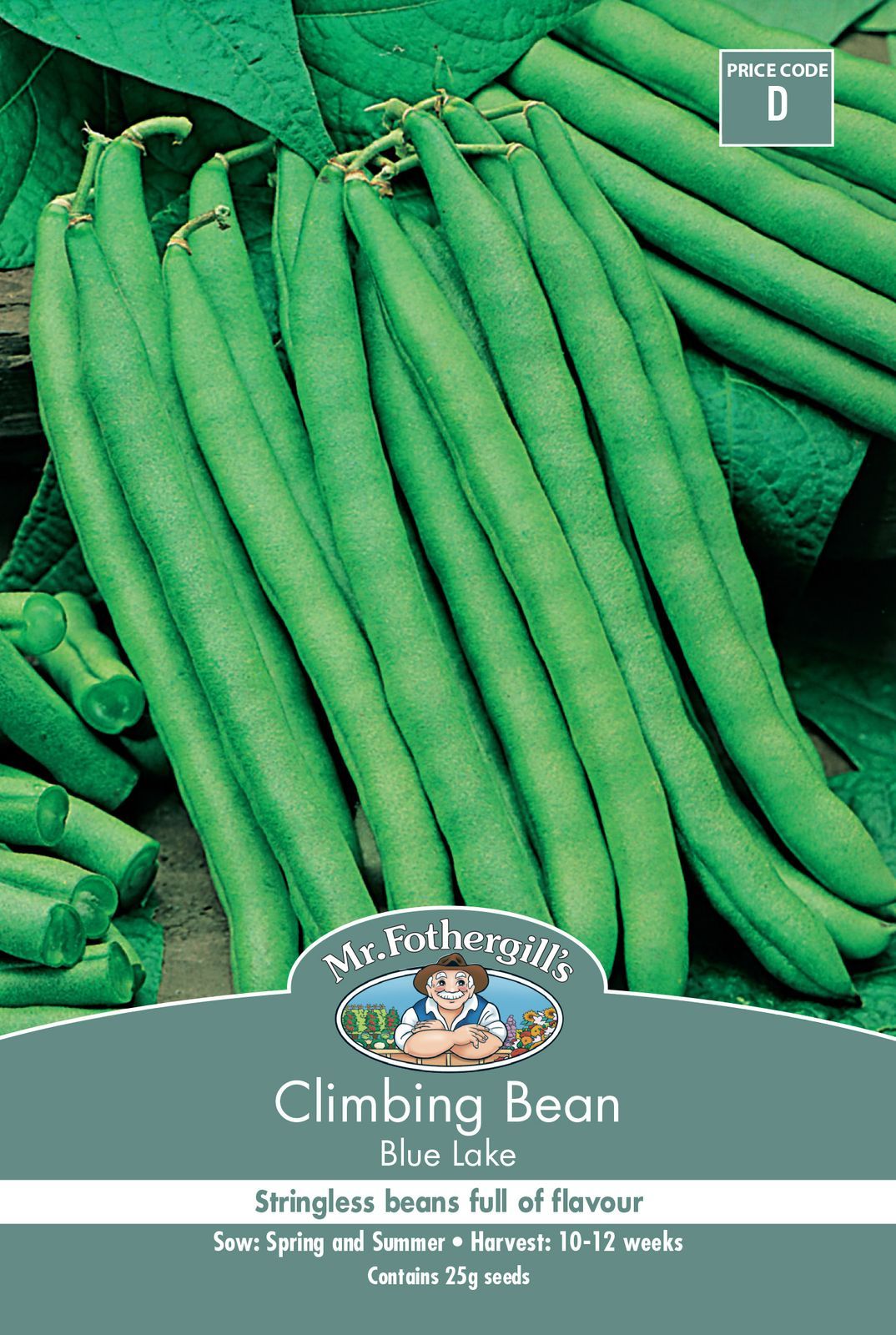 Mr Fothergills Climbing Bean Blue Lake - Woonona Petfood & Produce