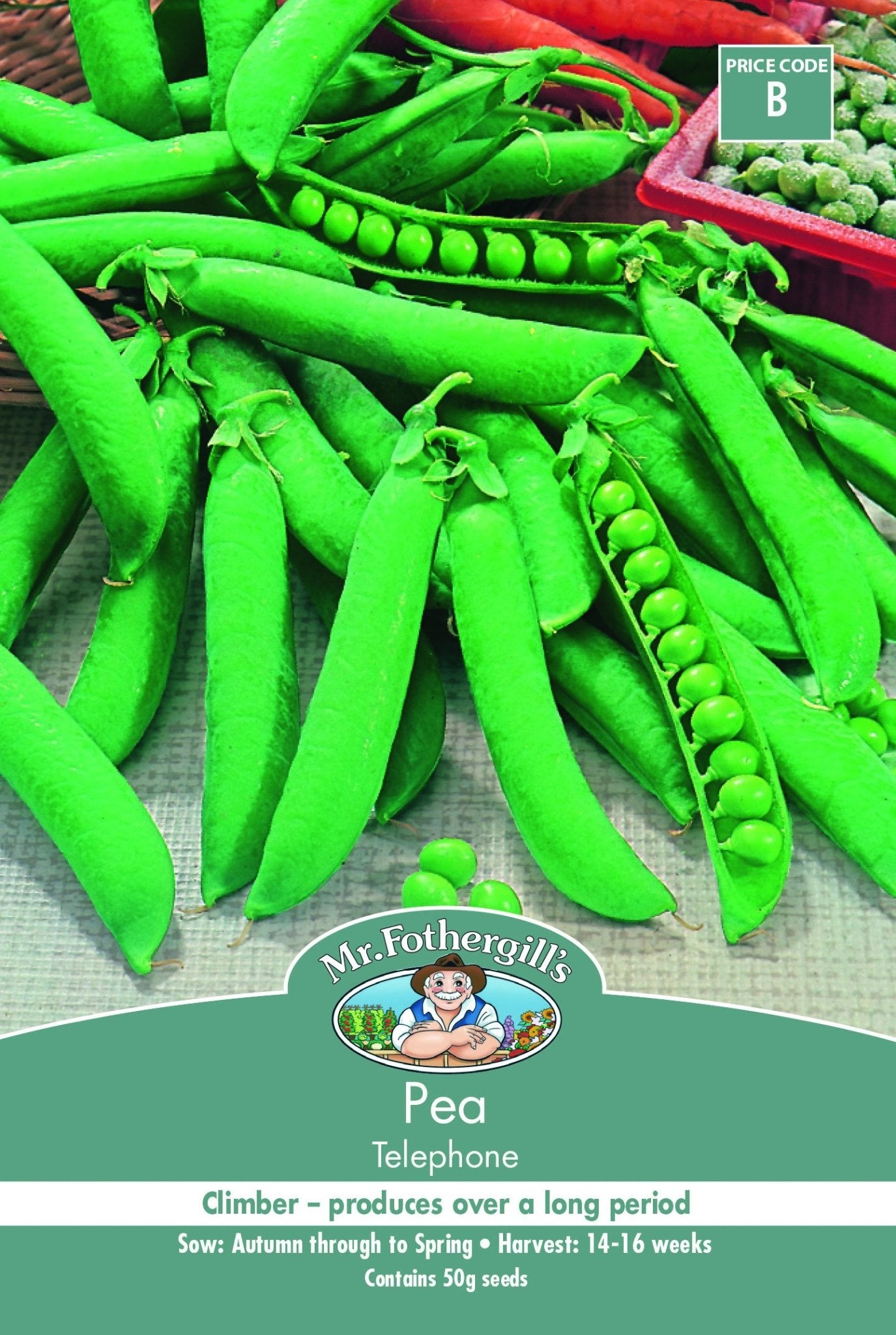 Mr Fothergills Climbing Pea Telephone - Woonona Petfood & Produce